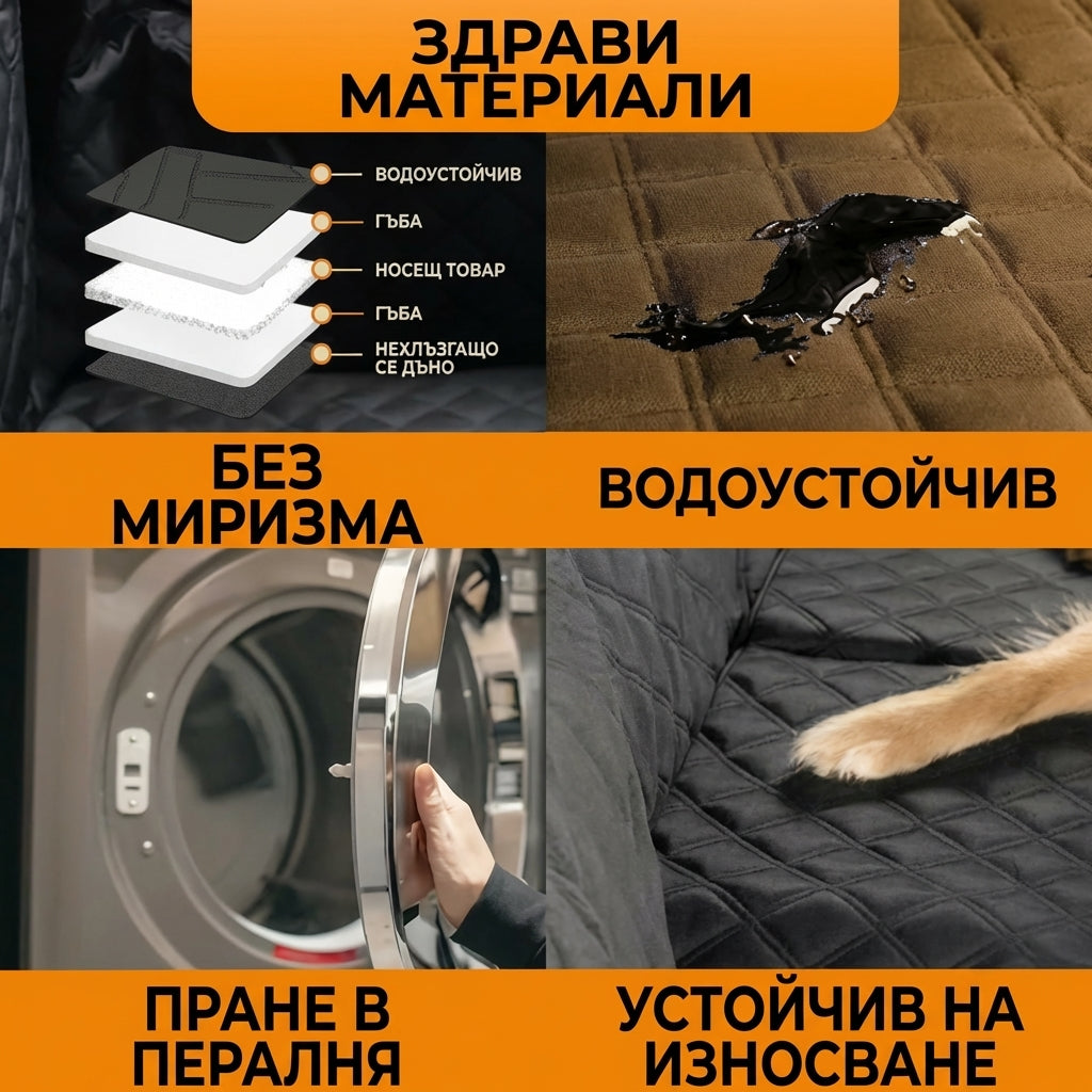 Premium Car-Paws ПОДЛОЖКА ЗА КОЛА С ТВЪРДО ДЪНО